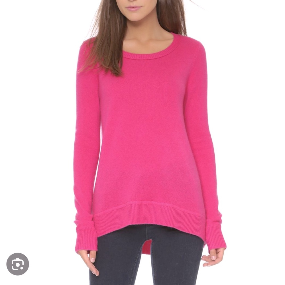 Diane von Furstenberg raspberry colour cashmere blend sweater size S